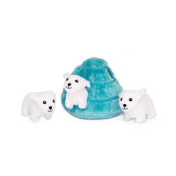 ZippyPaws Burrow Dog Toy - Polar Bear Igloo