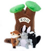 ZippyPaws Burrow Dog Toy - Zoo