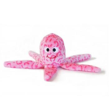 ZippyPaws Floppy Dog Toy - Jelly the Pink Octopus