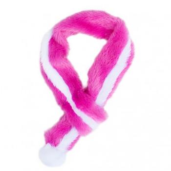 ZippyPaws Fuzzy Holiday Dog Scarf - Pink