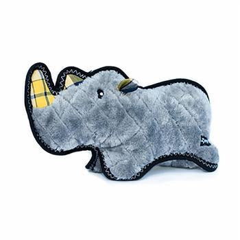 ZippyPaws Grunterz with Z-Stitch Dog Toy - Ronny the Black Rhino