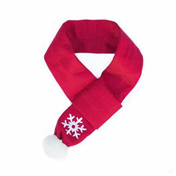 ZippyPaws Holiday Snowflake Dog Scarf - Red