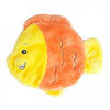 ZippyPaws Squeakie Flattiez Dog Toy - Goldie the Goldfish