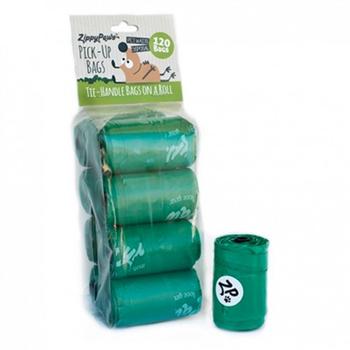 ZippyPaws Unscented Pick-Up Waste Bags - Green