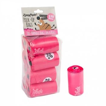 ZippyPaws Unscented Pick-Up Waste Bags - Pink