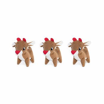 ZippyPawz Reindeer Miniz Dog Toy